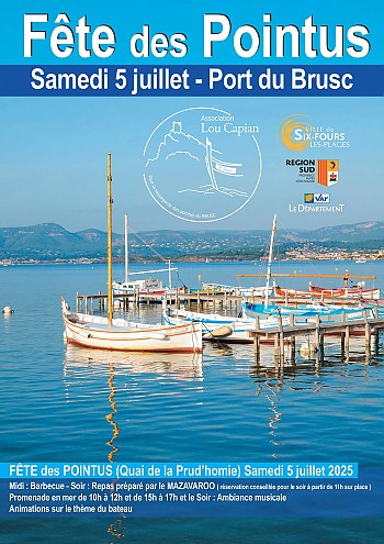 Affiche de la fête des pointus du Brusc Affiche de la fête des pointus du Brusc