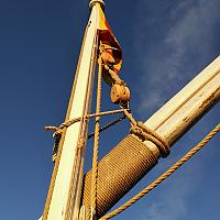 Mât voile latine, Pointu Marylou construit en 1945