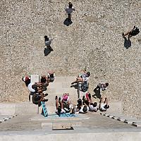 Sortie au Rouveau en pointu de la classe 6ème patrimoine collège Font de Fillol