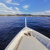 Essai en mer après la restauration du Pointu le N-D du Mt Carmel